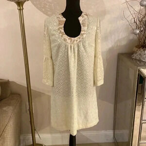 TRINA Turk metallic gold dress size 8